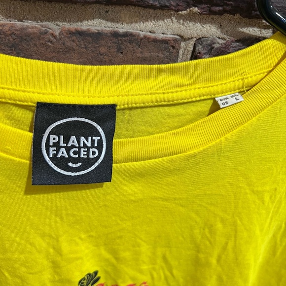 Plant Faced Yellow ‘Eat Plants’ Tee - Picture 2 of 3